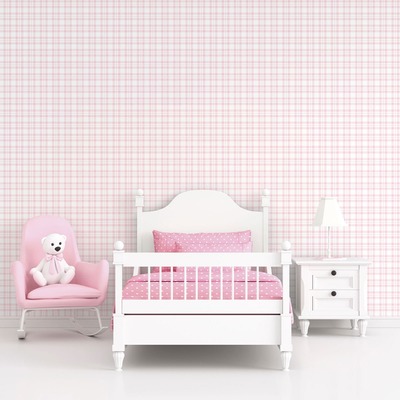 Tiny Tots 2 Plaid Wallpaper Pink Galerie G78396