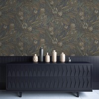 Image of Alchemy Wallpaper Collection Susara Navy Holden 65823