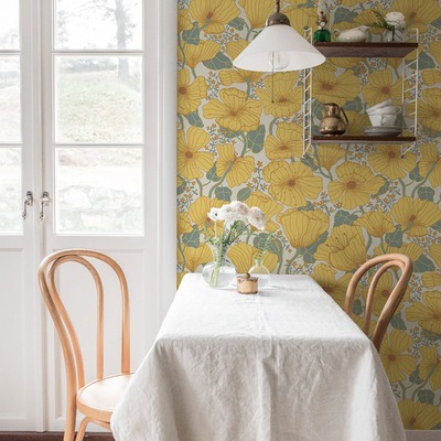 Sommarang Matilda Wallpaper Yellow Galerie S65112