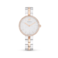 Image of Swarovski Cosmopolitan watch, Metal bracelet, White, Rose gold-tone finish, 5644081