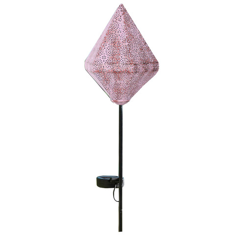 Solar LED Garden Spike Light - Single Pink