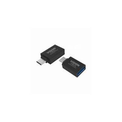 Vision Professional Black USB-C to USB 3.0A Adaptor (TC-USBC3A/BL)