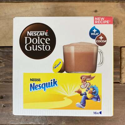 32x Nescafe Dolce Gusto Nesquik Hot Chocolate Pods (2 Packs of 16 Pods)