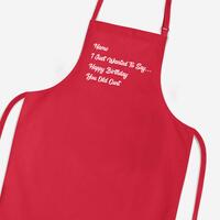 Personalised You Old Cunt Apron