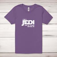 I Am A Jedi Adult T-Shirt – Royal Purple, 2XL