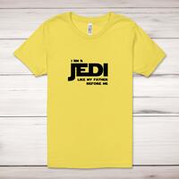 I Am A Jedi Adult T-Shirt – Yellow, 4XL