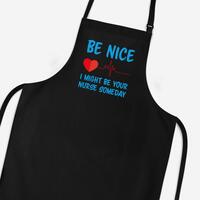 Be Nice Apron – Black, One