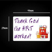 Thank God The HRT Worked! Sticker Pack – One, Sheet of 36