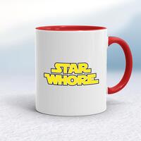 Star Whore Mug – White/Red, 10oz