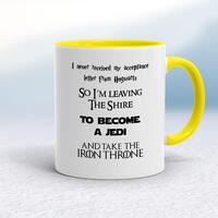 Take The Iron Throne Mug – White/Yellow, 10oz