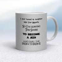 Take The Iron Throne Mug – Silver Glitter/White, 10oz