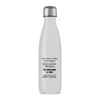 Take The Iron Throne Water Bottle – Silver Glitter, One