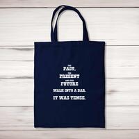 The Past, The Present & The Future Tote Bag – Navy, One