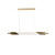 Dcw Editions Org Horizontal Pendant - Small Brass/Gold Designer Pendant Lighting