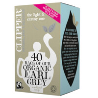 Image of Clipper Organic Fairtrade Earl Grey Tea - 40 Teabags