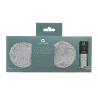 Image of Aroma Home Faux Fur Eye Mask & Pillow Mist Set - Grey