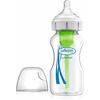 Image of Dr. Brown's Natural Flow Options+ Anti-Colic Wide Neck Baby Bottles, Glass, 270 ml