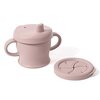 Image of Haakaa Silicone Sip-N-Snack Toddler Cup (Colour: Blush)