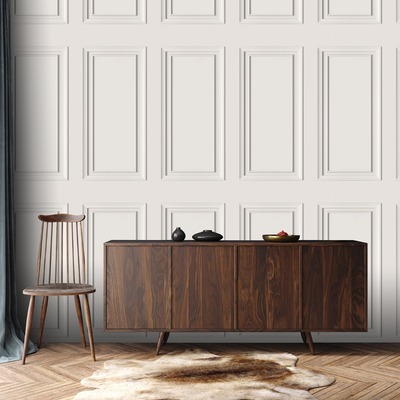 Dimension Panel Wallpaper Off-white The Design Library 283265

