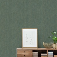 Image of Ciberion Plain Wallpaper Teal and Gold Metallic Effect Grandeco EE1001
