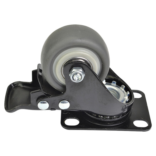 50mm 2" Caster With Rubber Wheel & Break