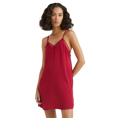 Tommy Hilfiger TH Ditsy Lace Nightdress - Royal Berry