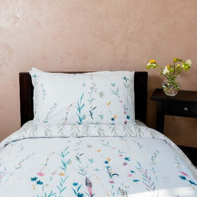 100% Cotton Meadow Floral Extra Large Single Duvet Cover Set – The Big Little Duvet Co.