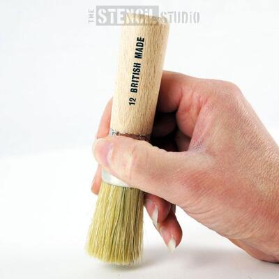 Medium Stencil Brush - No 12 - 20mm - No.12 - 2 cm