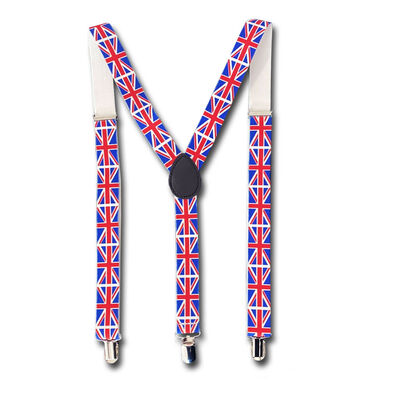 British Union Jack Adjustable Y-Style Braces/Suspenders