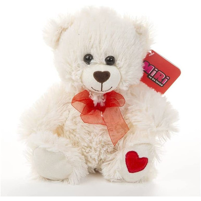 25cm Cream Cuddly Soft Valentines Teddy Bear Toy