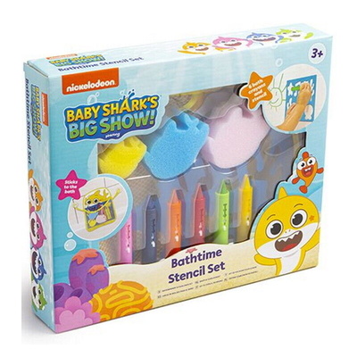 Baby Shark’s ’Big Show’ Bathtime Stencil & Crayons Play Set