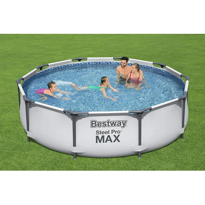 10ft Steel Pro Above Ground Swimming Pool & Filter Set