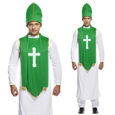Adult St Patrick's Day Irish Priest Fancy Dress Costume