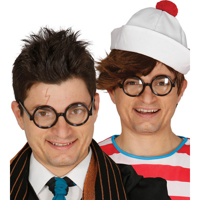 Happy Potter Wheres Wally Style Round Wizard Glasses Specs