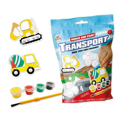 Mould & Paint Your Own Transport Vehicles Plaster Digger Truck Craft Set