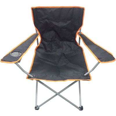Black Lightweight Folding Beach Deck Chair