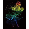 A4 Rainbow Engraving Art Scraper Foil Kit - Dancing Fairy
