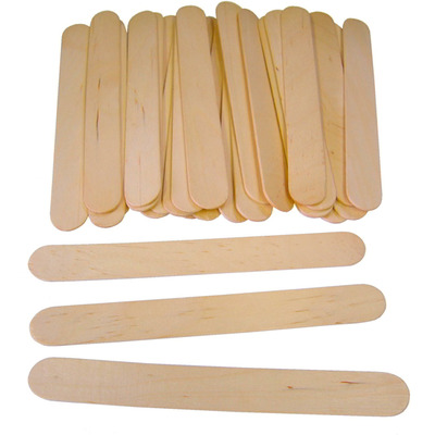 Pack of 100 Plain Jumbo Lolly Sticks