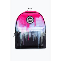 Image of Hype Unisex Pink Drip Crest Backpack