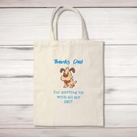 Thanks Dad – All My Shit Tote Bag – Natural, One