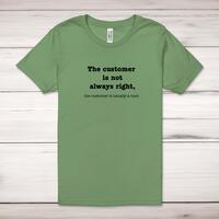 The Customer Is Not Always Right, The Customer Is Usually A Cunt Wine Tumbler – Silver Glitter, 12oz