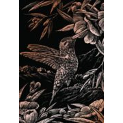 Humming Bird Copper Regular Size Engraving Art Scraperfoil