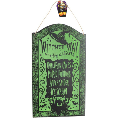 Scary Food Menu Specials Board Halloween Hanging Party Decoration