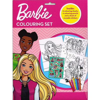 Barbie Movie Colouring Set Colouring & Sticker Set With Pencils