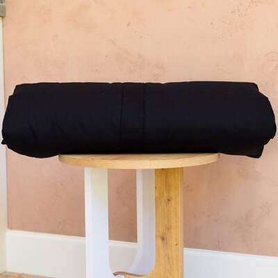 Dog Bed Duvet Cover Two Sizes Polycotton Black - Medium - Large – The Big Little Duvet Co.