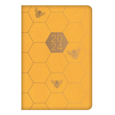 2024 A6 Size Bee/Daisy Week To View Pocket Diary