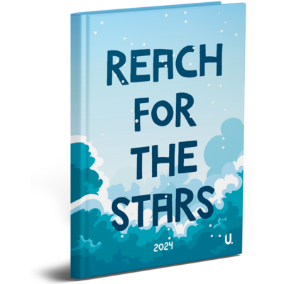 2024 A5 Week To View Hourly Office Appointment Diary - REACH FOR THE STARS
