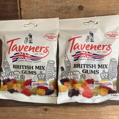 3x Taveners British Mix Gums Bags (3x165g)