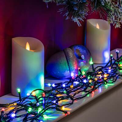 Multi-Coloured LED Multi-Function Christmas String Lights - 120, 240, 360, 480, 720, 360 LEDs