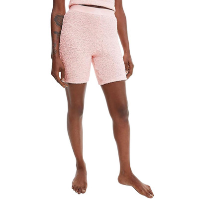 Calvin Klein CK One Plush Sleep Short Loungewear  QS6770E Barley Pink  QS6770E Barley Pink